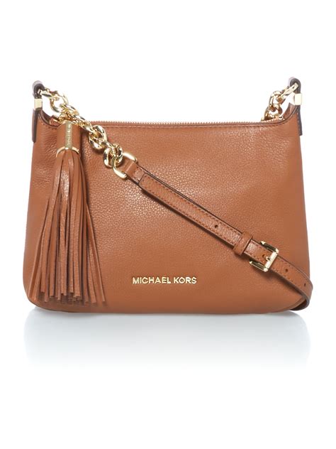 michael kors cross body bag tan|Michael Kors bag crossbody sale.